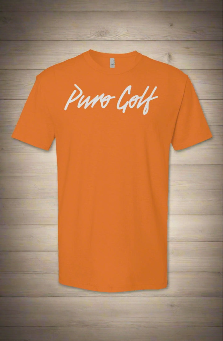 Puro Golf Orange "Day Tee" Short Sleeve T shirt