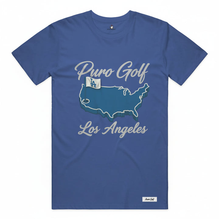 Los Angeles Masters Royal Blue Masters Golf Shirt