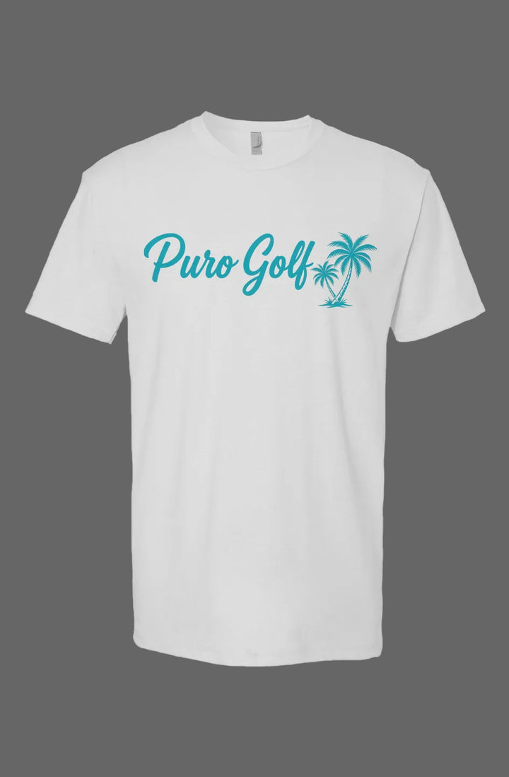 Puro Golf Palm Tree White T-Shirt