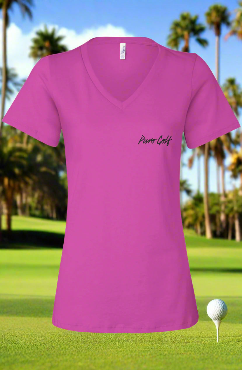 Puro Golf Women’s Casual V-Neck Tee