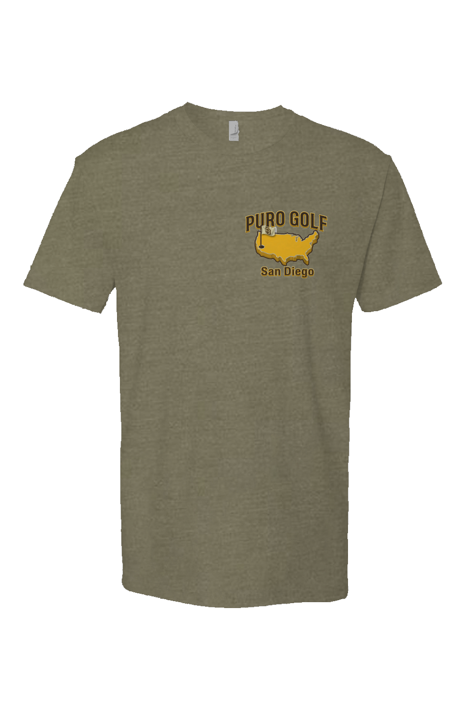 San Diego Puro Golf Military Green Masters Tee