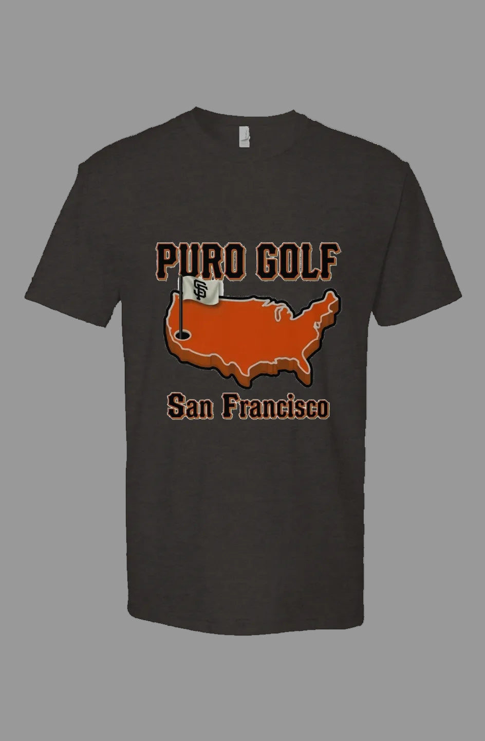 San Francisco Masters Puro Golf Charcoal Tee