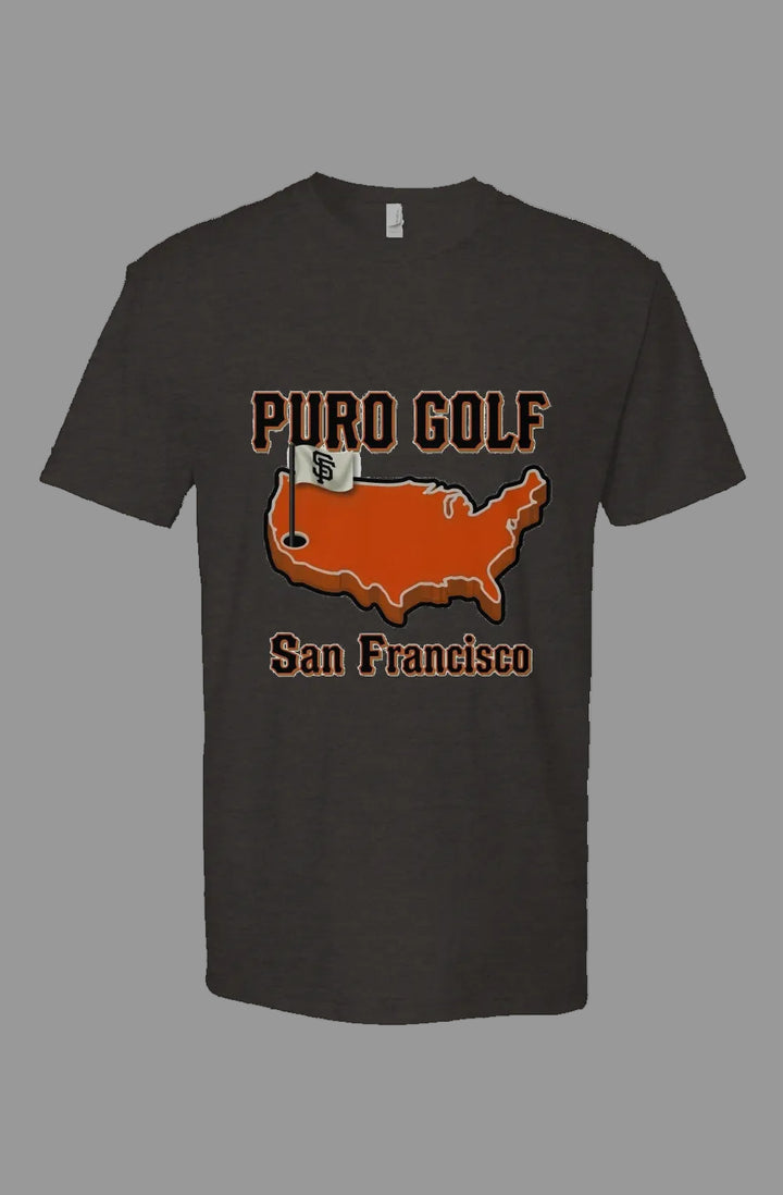 San Francisco Masters Puro Golf Charcoal Tee