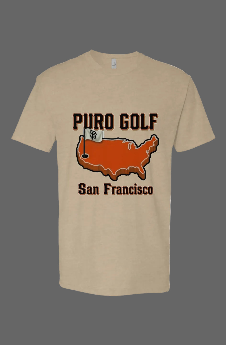 San Francisco Masters Puro Golf Tan Tee