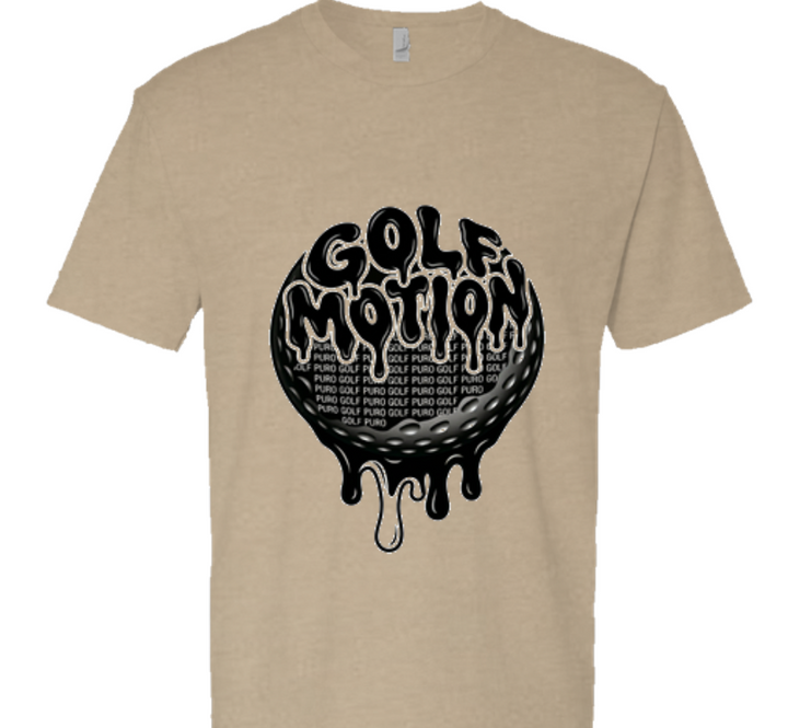 Puro Golf Black Motion Short Sleeve T shirt